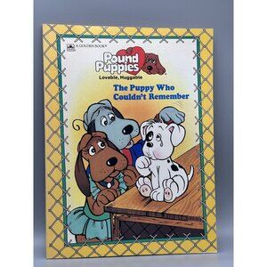 POUND PUPPIES The Puppy Who Couldn’t Remember Golden Book 1986 1st Edition Vtg